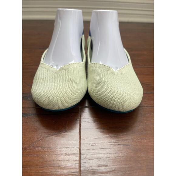 Rothy's The Flat Womens 8.5 Birdseye Ballet Mint Green Round Toe Shoes Slip On - Picture 3 of 9